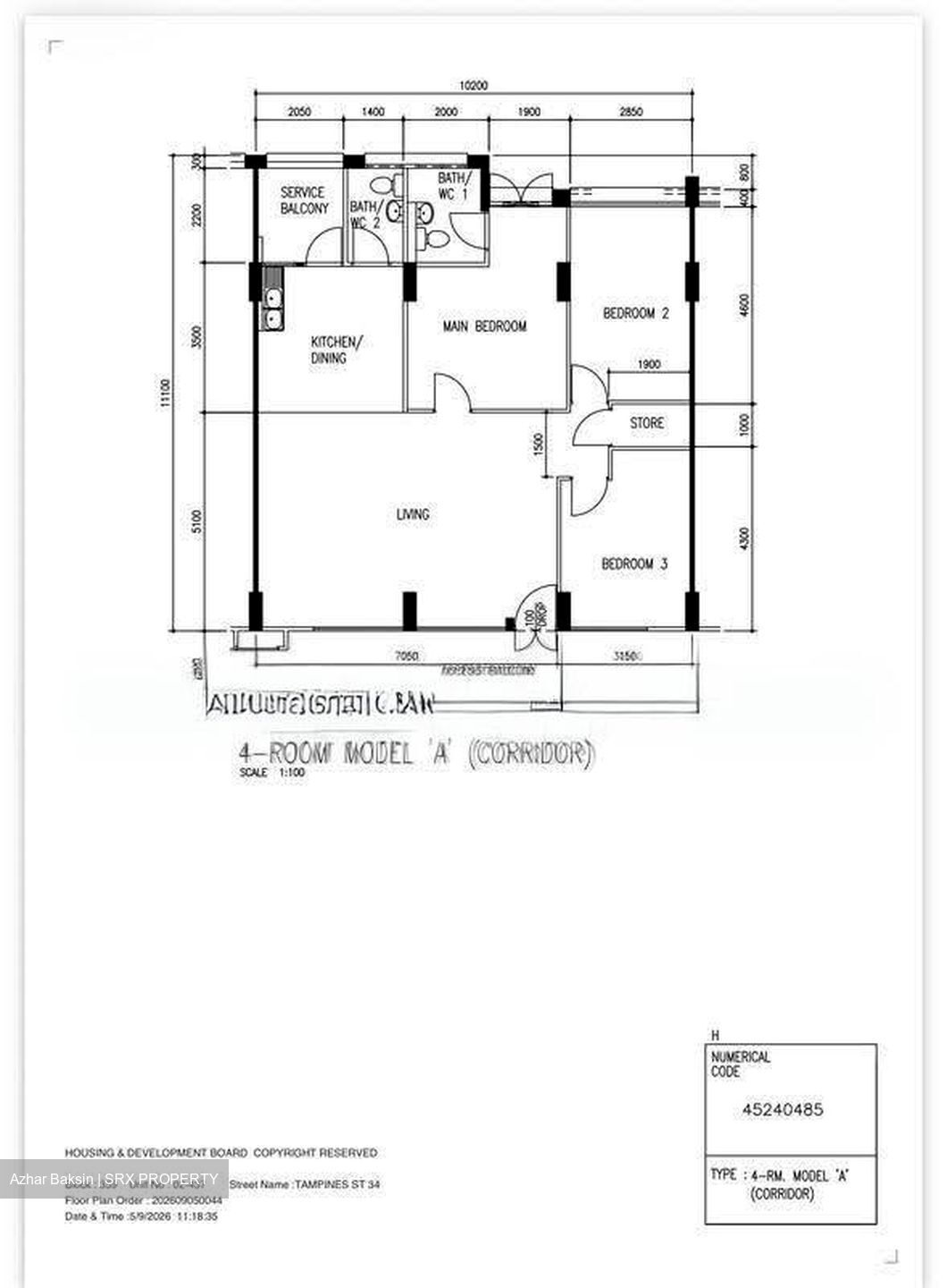 Blk 359 Tampines Street 34 (Tampines), HDB 4 Rooms #612877641